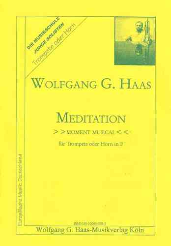 Haas,Wolfgang G.; Meditation; moment musical; HaasWV29 (Grad 2)