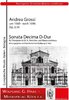 Grossi, Andrea um 1660 - Sonata Décimal ré majeur op.3,10 pour trompette en D/A, cordes et bc.