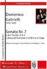 Gabrielli, Domenico 1651-1690; Sonata no. 7 (D.XI.9) en re mayor, 2 (Nat) trompetas, órgan