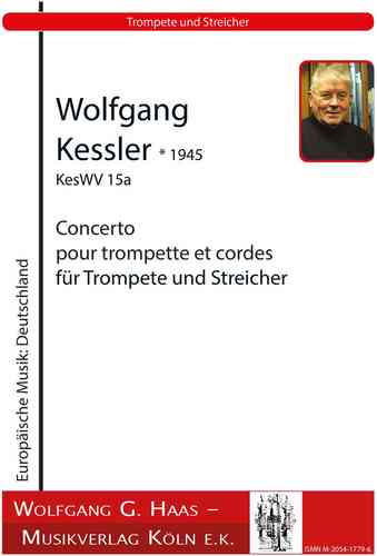 Kessler, Wolfgang; Trumpet Concerto con orchestra d'archi KesWV 15a, partitura da studio
