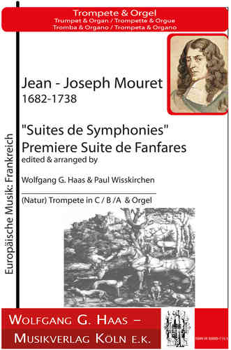 Mouret,John-Joseph 1682-1738 -Premiere Suite de Fanfares para trompeta C/B, Órgano, Do-mayor