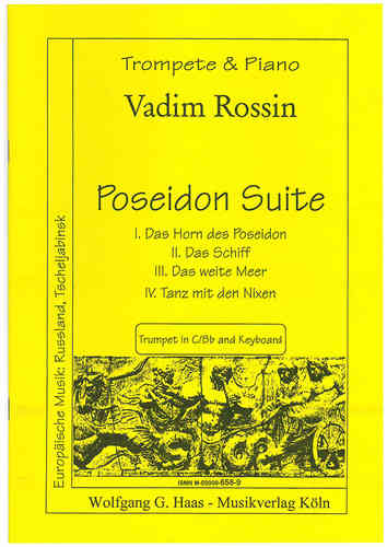 Rossin, Vadim * 1962 -Poseidon Suite pour trompette (hautbois) en B / C et piano