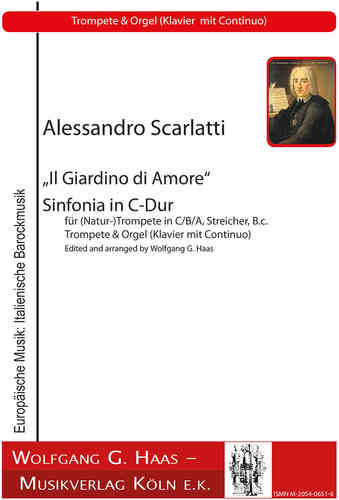 Scarlatti, Alessandro 1660-1725 -Il Giardino di Amore, pour (naturel) Trompette, Orgue