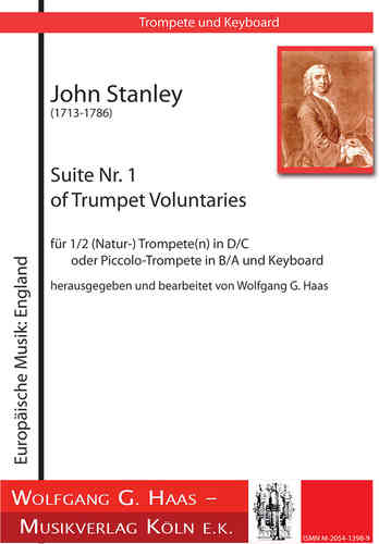 Stanley, John 1713-1788; Suite Nr.1 of Trumpet Voluntaries für Trompete und Orgel