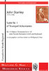 Stanley, John 1713-1786  Suite núm. 1 de voluntarios de la trompeta en Re mayor para 1 Trompeta, órg
