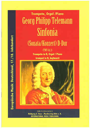 Telemann,Georg Philipp 1681-1767  -Sinfonia (Sonata-Konzert) Natur-Trompette, Orgue/Piano