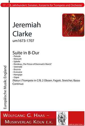 Clarke,Jeremiah 1673c-1707-Suite in Si majeur, trompette, 2 hautbois, basson, cordes, B.c.