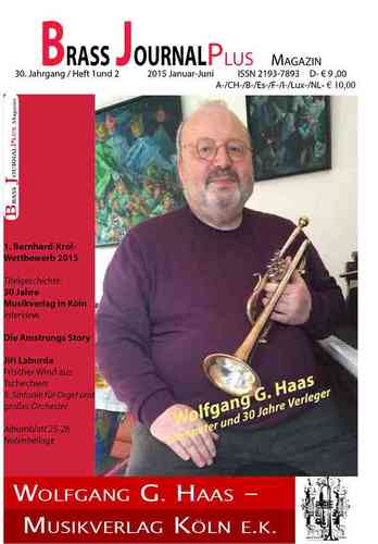 Brass Journal plus, 2015, 30. Jahrgang Heft 1 und 2, ISSN 2193-7893 E-Book