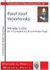 Vejvanovský, Pavel Joseph 1633c-1693 -Intrada for 2 (natural) trumpets and organ / piano