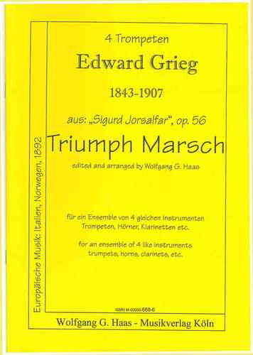 Grieg,Edward 1843-1907  - Triumph-Marsch aus „Sigurd Jorsalfar“ op.56 Stykker af „Sigurd Jorsalfar“