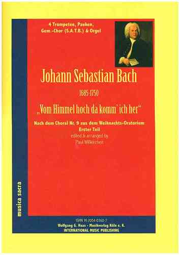 Bach,Johann Sebastian 1685-1750  -Choral Nr. 9: „Vom Himmel hoch, da komm ich her“