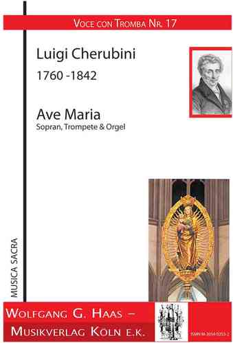 Cherubini, Luigi 1760-1842 -Ave María para soprano, trompeta, órgano