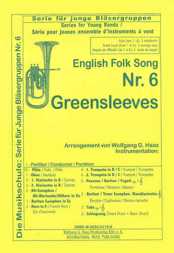 YOUNG BAND Nr. 6, Anonym,Traditional -English Folk Song „Greensleeves“;