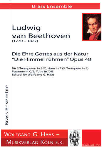Beethoven, Ludwig van 1770-1827; "Die Himmel rühmen"; Brass-Quintett