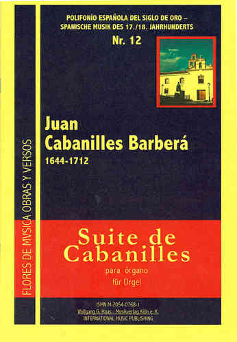 Cabanilles Barberá, Juan 1644-1712; Suite de Cabanilles (para órgue)