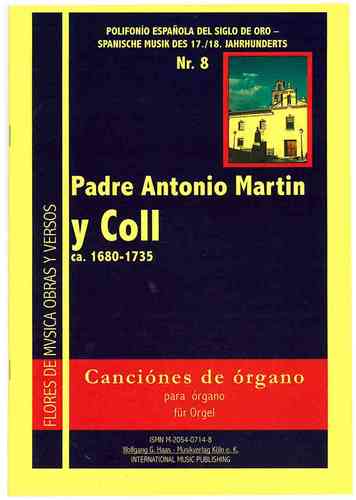 Coll, Padre Antonio Martin y; Canciónes de órgano para órgano / pour orgue