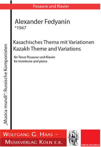 Fedyanin, Alexander: Kazakh Theme with Variations for trombone and piano