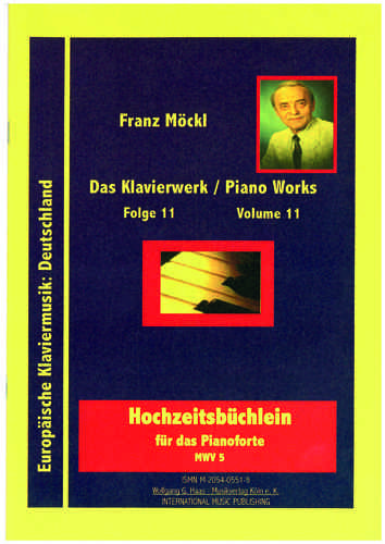 Moeckl, Franz 1925-2014 Wedding booklet for piano