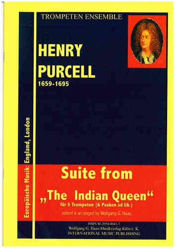 Purcell, Henry 1659-1695 Suite desde "The Indian queen"durante 5 trompetas (timbales ad lib.)