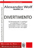 Alexander Wolf DIVERTIMENTO WolfWV 24 for trumpet (B flat / C) and Organ
