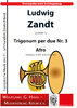 Zandt,Ludwig *1955 Trigonum per due Nr. 3 Afro / trumpet in Bb/C und drum-set ZandtWV 1c