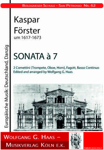 Foerster, Kaspar (juin); Sonate à 7, 3 vents, B.C.