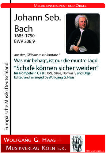 Bach, Johann Sebastian; "Les moutons peuvent se nourrir en toute sécurité" de la cantate BWV 208,9: