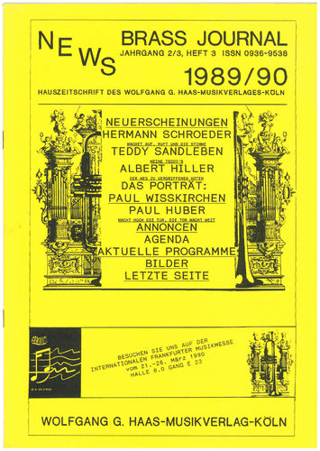 Brass Journal Nr, 3 Zur Musikmesse Frankfurt
