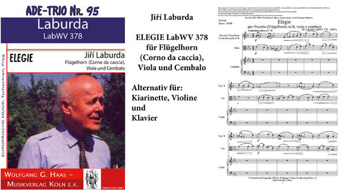 Laburda,Jiří LabWV378; ELEGIE für Flügelhorn, Viola, Cembalo (ADE-TRIO Nr. 95)