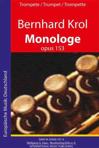 Krol,Bernhard 1920 - 2013; Monologe für (Piccolo-)Trompete op.53