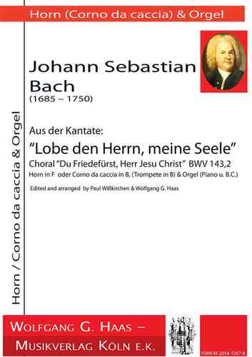 Bach, Johann Sebastian 1685-1750; Choral “Du Friedefürst” BWV143,2