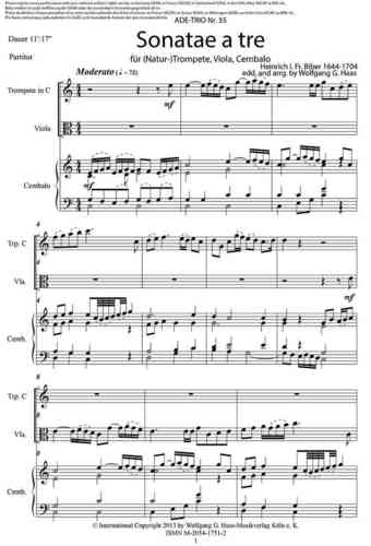 Sonate a trae aus: Sonatae tam aris quam aulis servientes (1776)