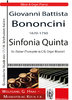 Bononcini,Giovanni 1670-1747 Sinfonia Quinta für (Natur-)Trompete C/B /Oboe, Orgel