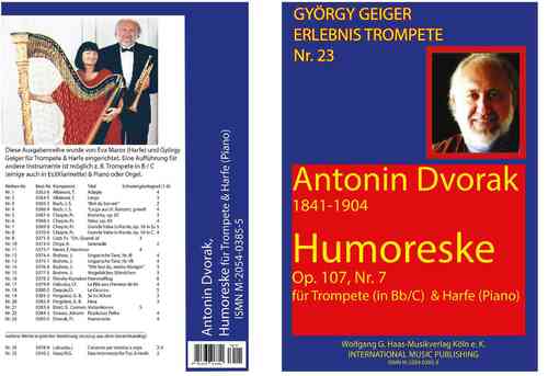 Dvořák,Antonín 1841-1904 Humoreske für Trompete in B/C/Es, Harfe/Klavier