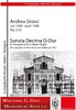 Grossi, Andrea circa 1660 - dopo il 1696; SONATA DECIMA, per tromba in D / B / A, organo (pianoforte