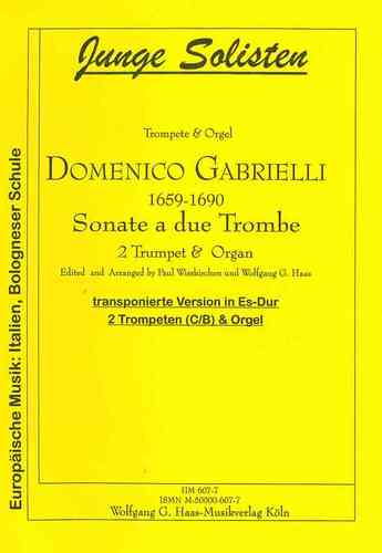Gabrielli, Domenico 1651-1690; Sonata Nr.. 7 (D.XI.9), 2 Trompeten B / C, Organ (transp.Fassung)