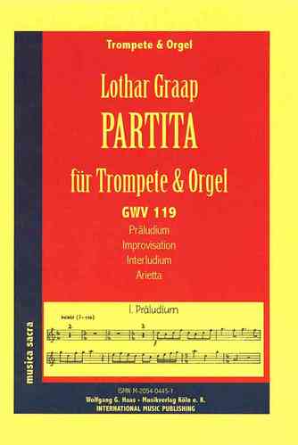 Graap, Lothar *1933 -Partita GWV119 pour Trompette, Orgue