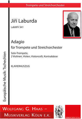 Laburda,Jiří 1931 -Adagio LabWV341 for Trumpet, Organ/ Piano