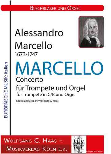 Marcello, Alessandro 1673-1747; Concerto für Trompete (C / B) und Orgel