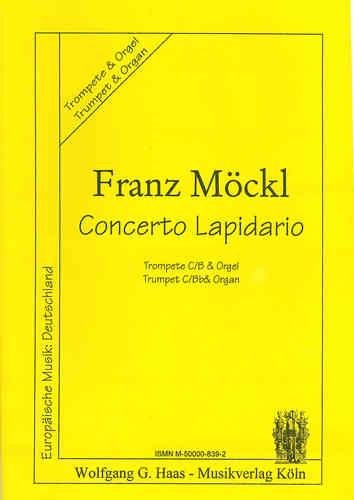 Möckl, Franz 1925-2014  -Concerto Lapidario MWV229 Trumpet with string quintet / String Orchestra