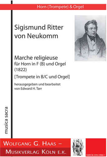 Neukomm, Sigismund Ritter von 1778-1858  -Marche religieuse, (1822) (Tarr) Trumpet and Piano