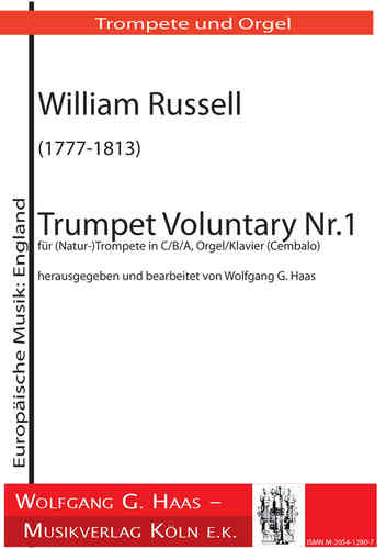 Russell, William 1777-1813  No.1 Voluntario -Trumpet para (naturales)trompeta en C/B/A, órgano/piano