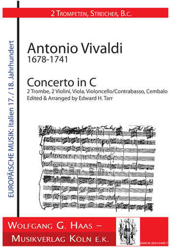 Vivaldi, Antonio 1678-1741  -Concerto In C de 2 Trombe in C Major, cordes