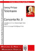 Telemann, Georg Philipp 1681-1767 -. Concerto n° 3 en ré majeur, TWV 43, Trompette, 2 Ob, Piano