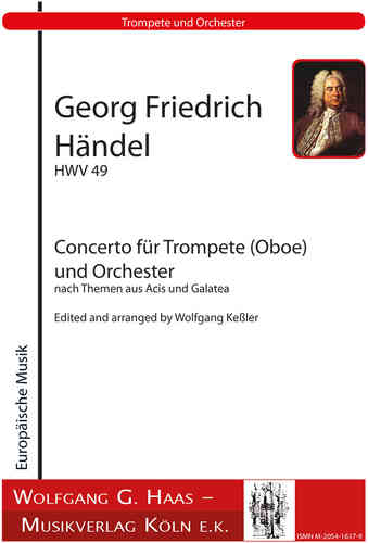 Haendel, Georg Friedrich 1685-1759 -Concerto pour trompette (hautbois), orchestre