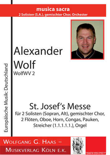 Wolf, Alexander - St. Josef‘s Messe, Missa Brevis WolfWV2 PARTITUR