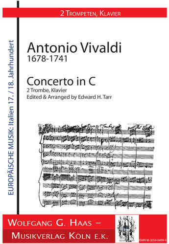 Vivaldi, Antonio 1678-1741 -Concerto in C per 2 Trombe in C-Dur, Piano/ Orgue