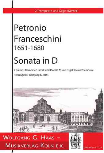 Franceschini, Petronio 1651-1680 -Sonata in D für 2 Trompete D/ C /A, Orgel