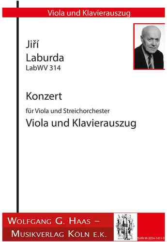 Laburda,Jirí *1931; Concerto per viola e orchestra d’archi LabWV 314, Klavierauszug