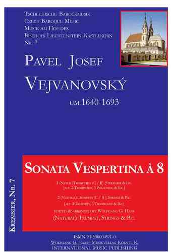 Vejvanovsky, Pavel Josef, ca. 1633-1693 -VESPERTINA -Sonata Vespertina / 2 trombe (naturali), archi